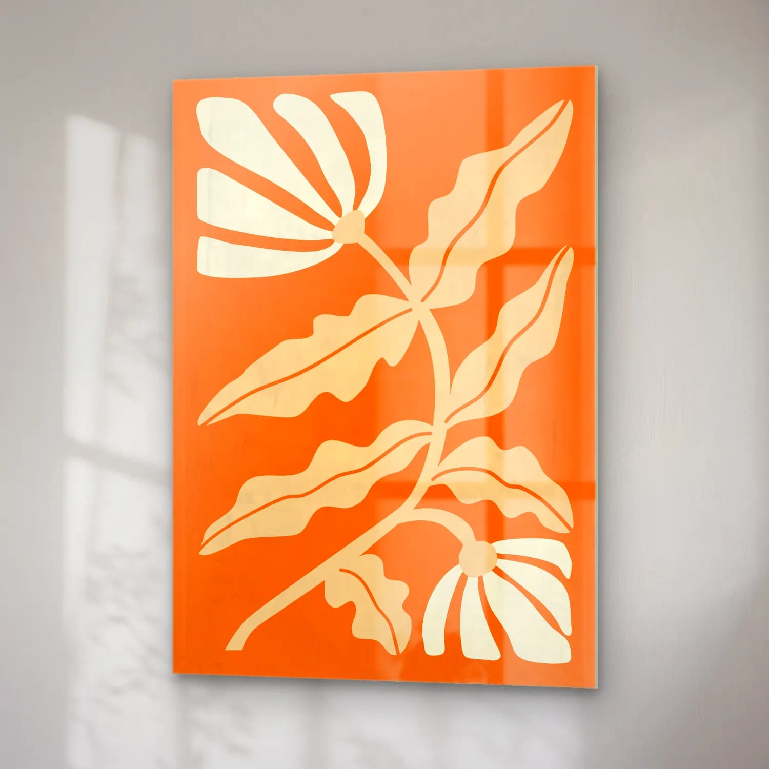 Henri Matisse – Çiçek Deseni cam tablo — sağ açıdan görünüm