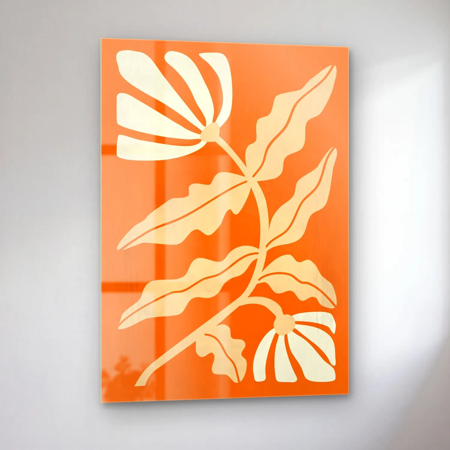 Henri Matisse – Çiçek Deseni cam tablo — sol açıdan görünüm