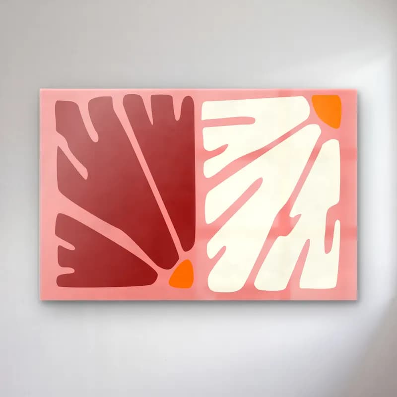 Henri Matisse – Soyut Formlar – Turuncu Tonlar cam tablo — Henri Matisse – Soyut Formlar – Turuncu Tonlar — boho soyut formlar