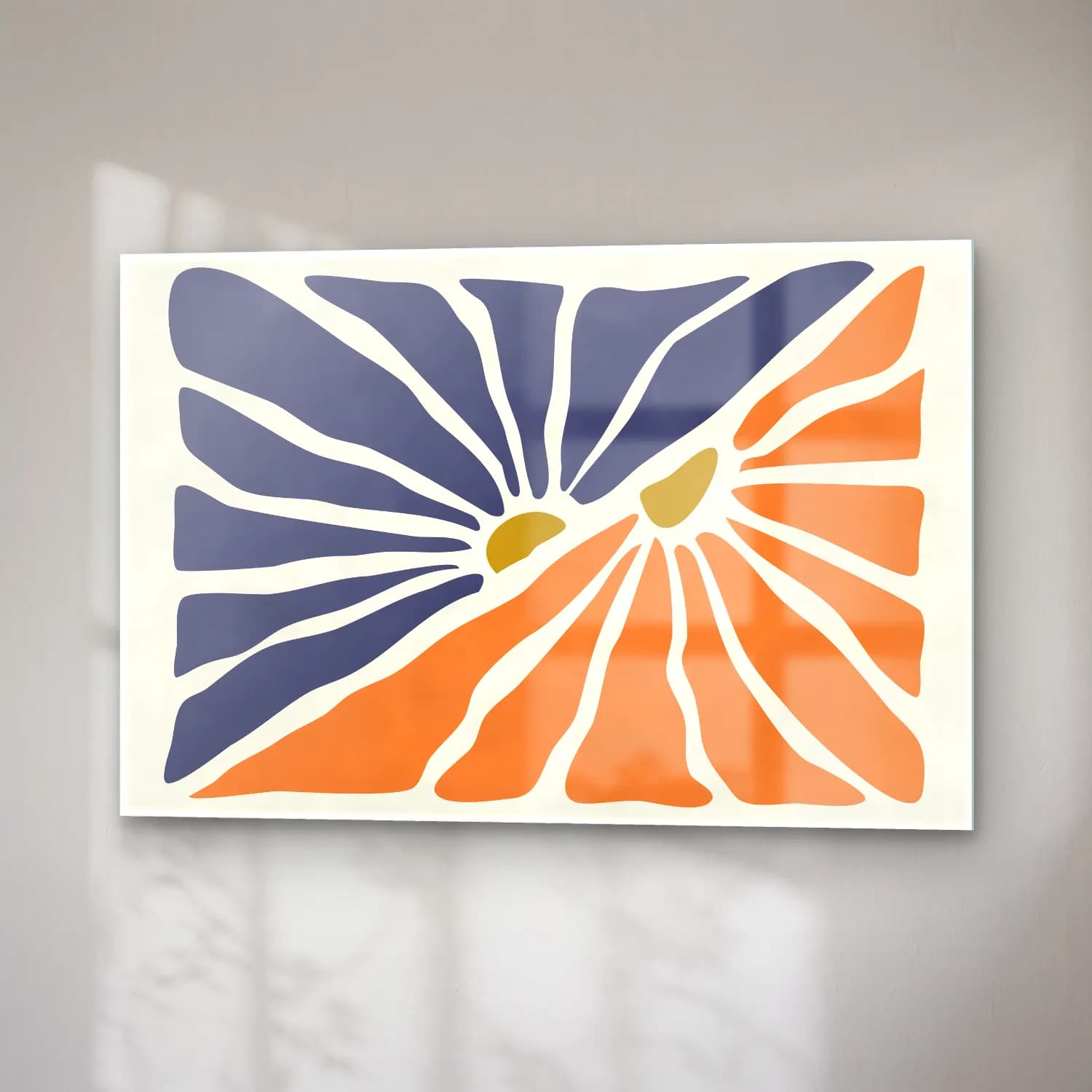 Henri Matisse – Soyut Formlar No. 4 cam tablo — sağ açıdan görünüm