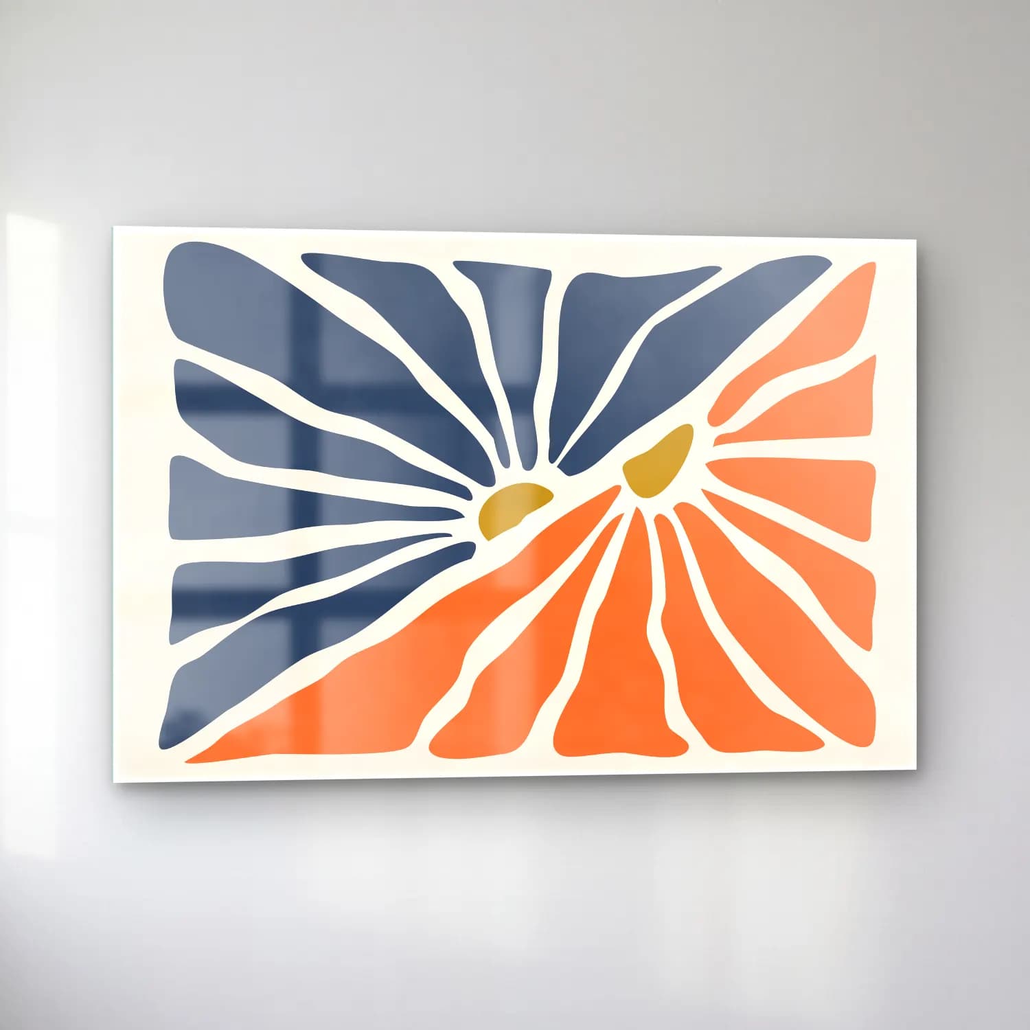 Henri Matisse – Soyut Formlar No. 4 cam tablo — sol açıdan görünüm