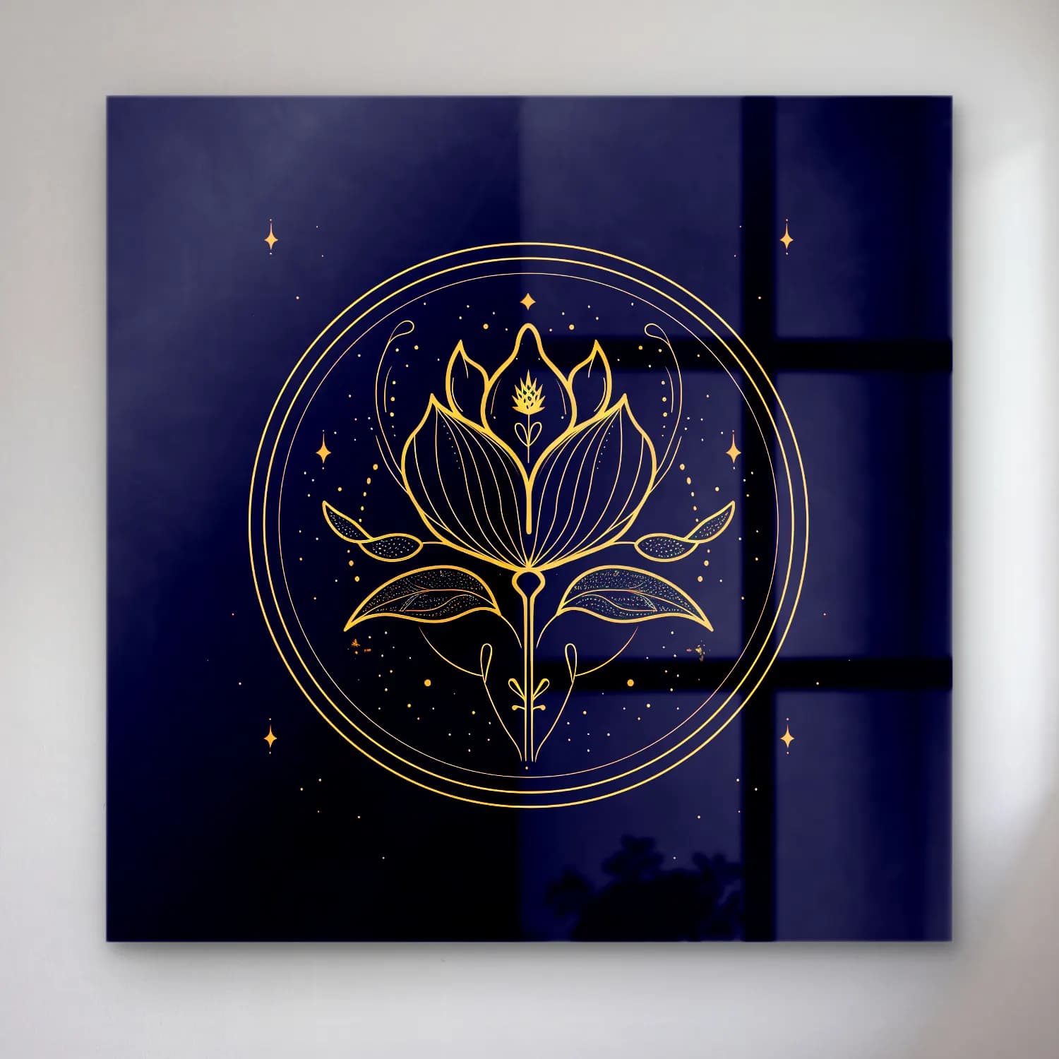 Çizgi Sanatı Lotus Çiçekleri cam tablo — Çizgi Sanatı Lotus Çiçekleri — çizgi sanatı lotus çiçekleri
