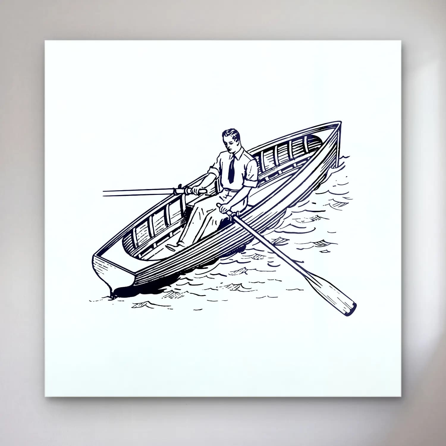 Vintage Yelken Yarışı – Siyah Beyaz Tonlar cam tablo — Vintage Yelken Yarışı – Siyah Beyaz Tonlar — vintage yelken yarışı