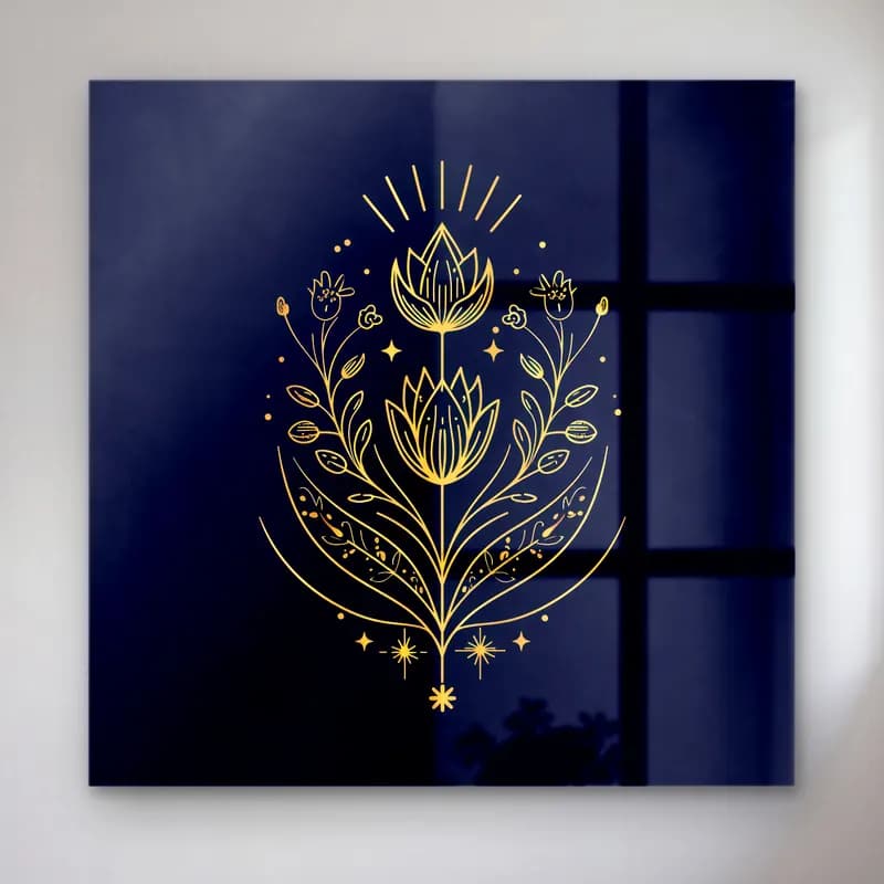 Botanik İllüstrasyon Lotus Çiçekleri No. 11 cam tablo — Botanik İllüstrasyon Lotus Çiçekleri No. 11 — botanik i̇llüstrasyon lotus çiçekleri