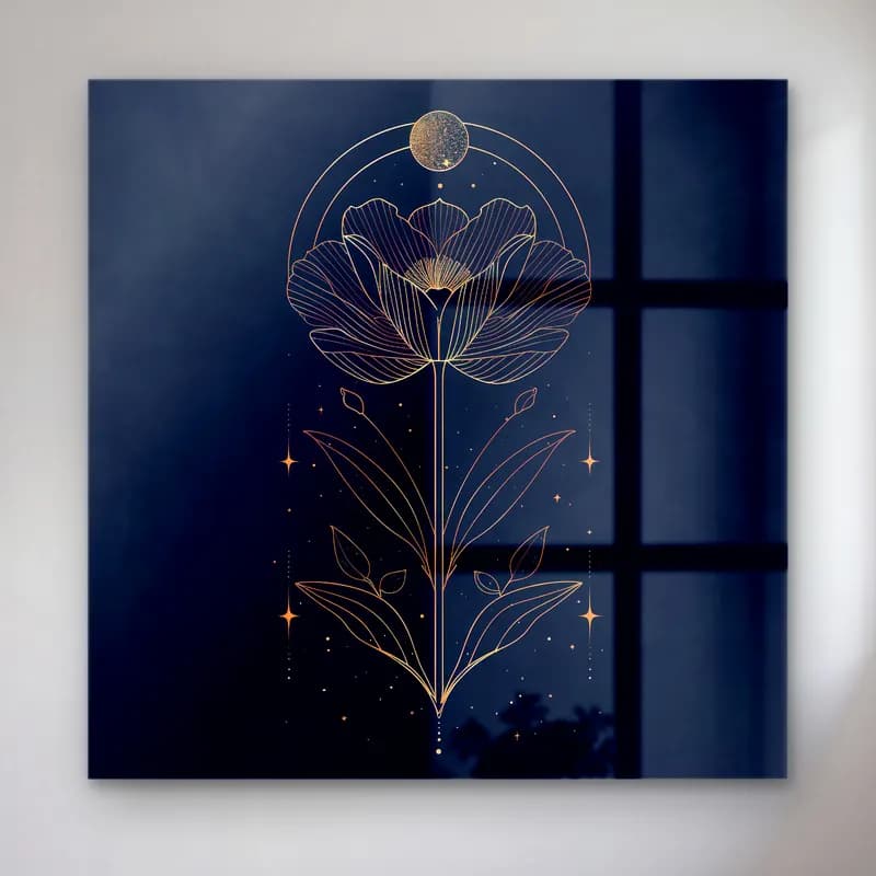 Botanik İllüstrasyon Lotus Çiçekleri No. 14 cam tablo — Botanik İllüstrasyon Lotus Çiçekleri No. 14 — botanik i̇llüstrasyon lotus çiçekleri