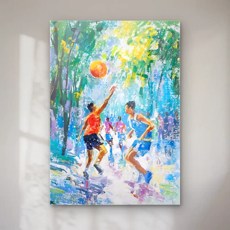 Yağlı Boya Tenis cam tablo — Yağlı Boya Tenis — yağlı boya tenis