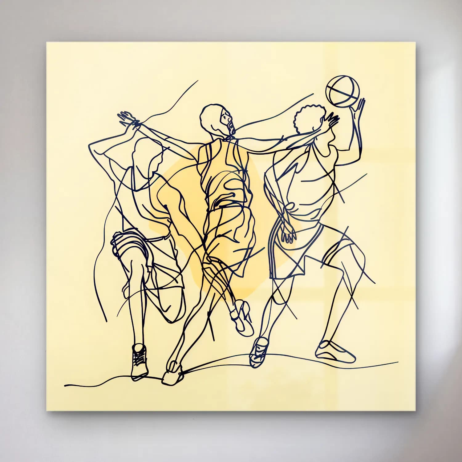 Çizgi Sanatı Dansçılar – Bej Tonlar cam tablo — Çizgi Sanatı Dansçılar – Bej Tonlar — çizgi sanatı dansçılar
