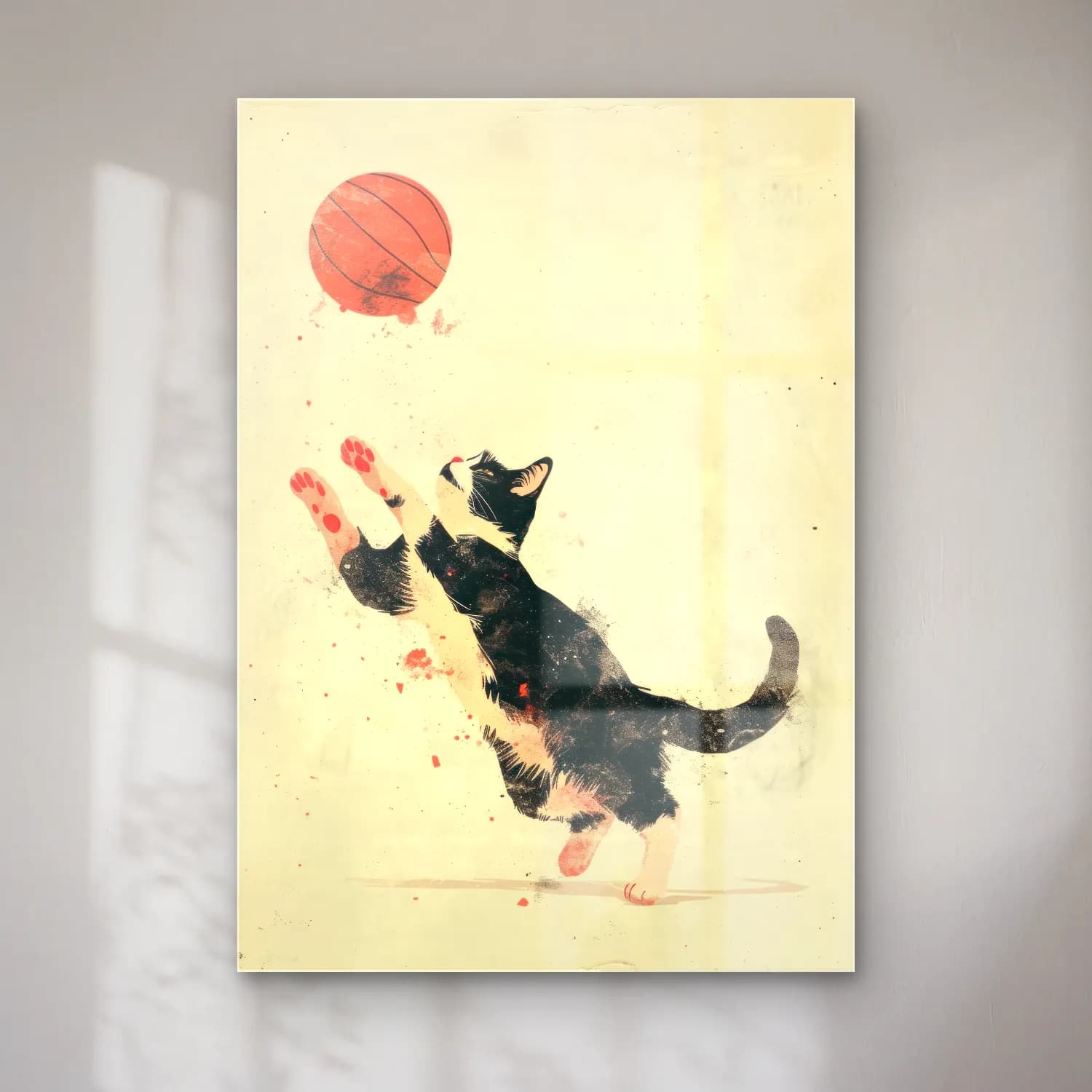 Vintage Kedi No. 15 cam tablo — Vintage Kedi No. 15 — vintage kedi