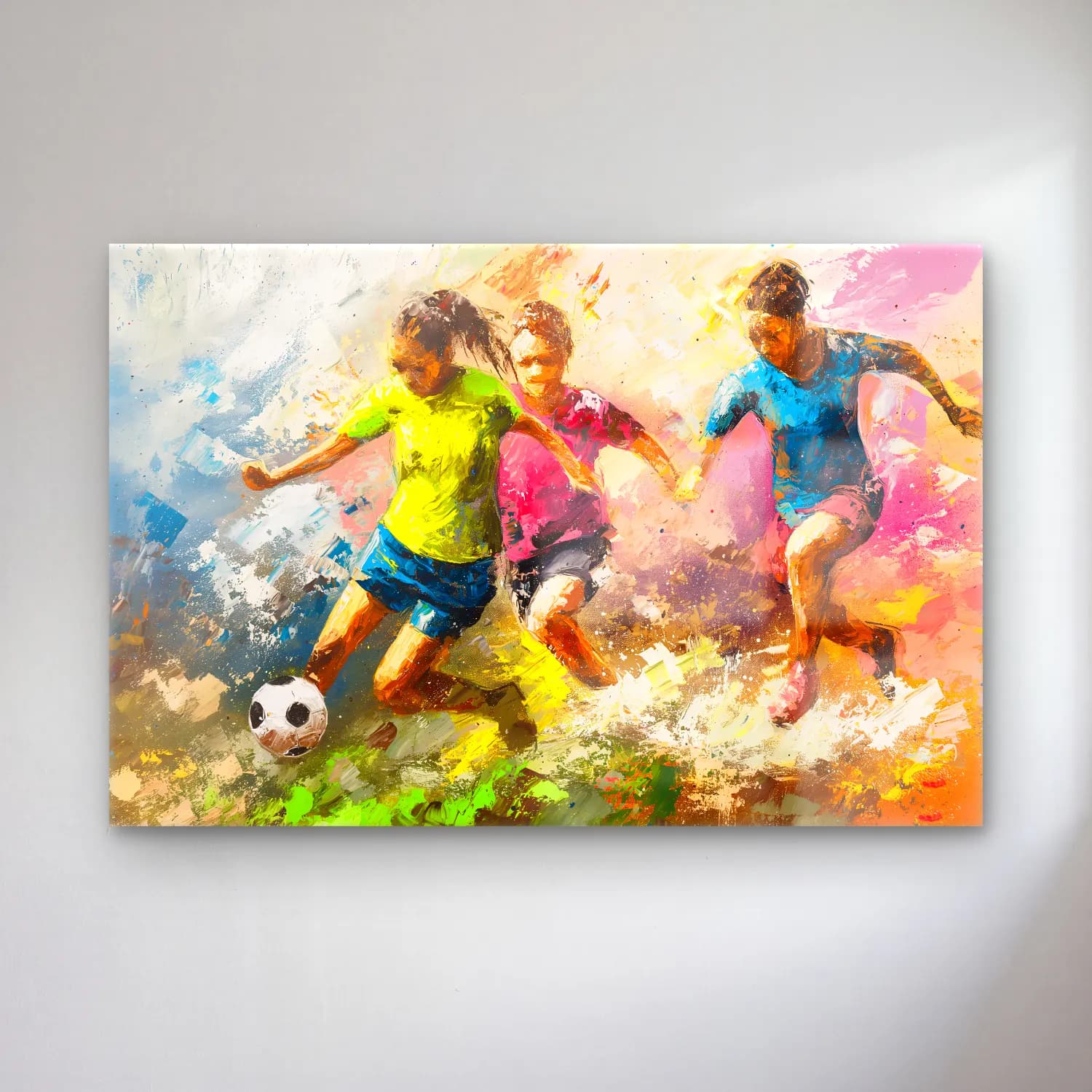 Yağlı Boya Tenis – Pastel Tonlar cam tablo — Yağlı Boya Tenis – Pastel Tonlar — yağlı boya tenis