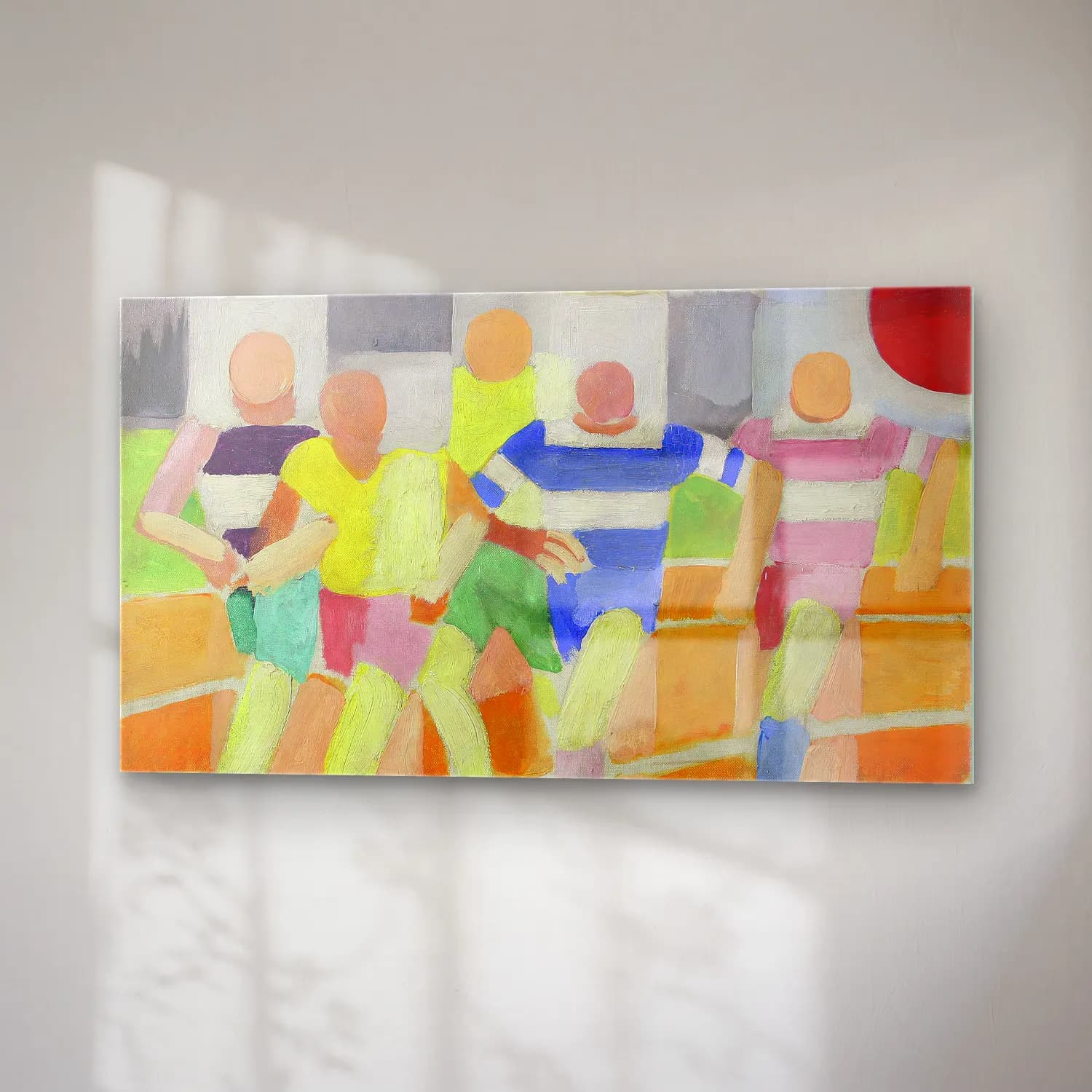 Robert Delaunay – Runners – Sarı Tonlar cam tablo — sağ açıdan görünüm