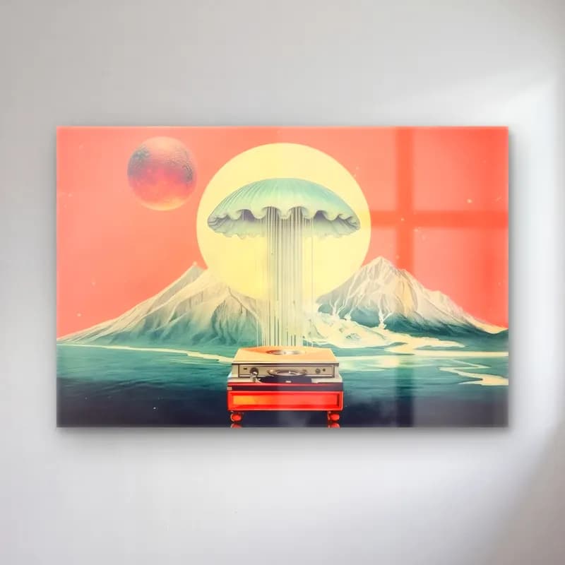 Pastel Denizanası cam tablo — Pastel Denizanası — pastel denizanası