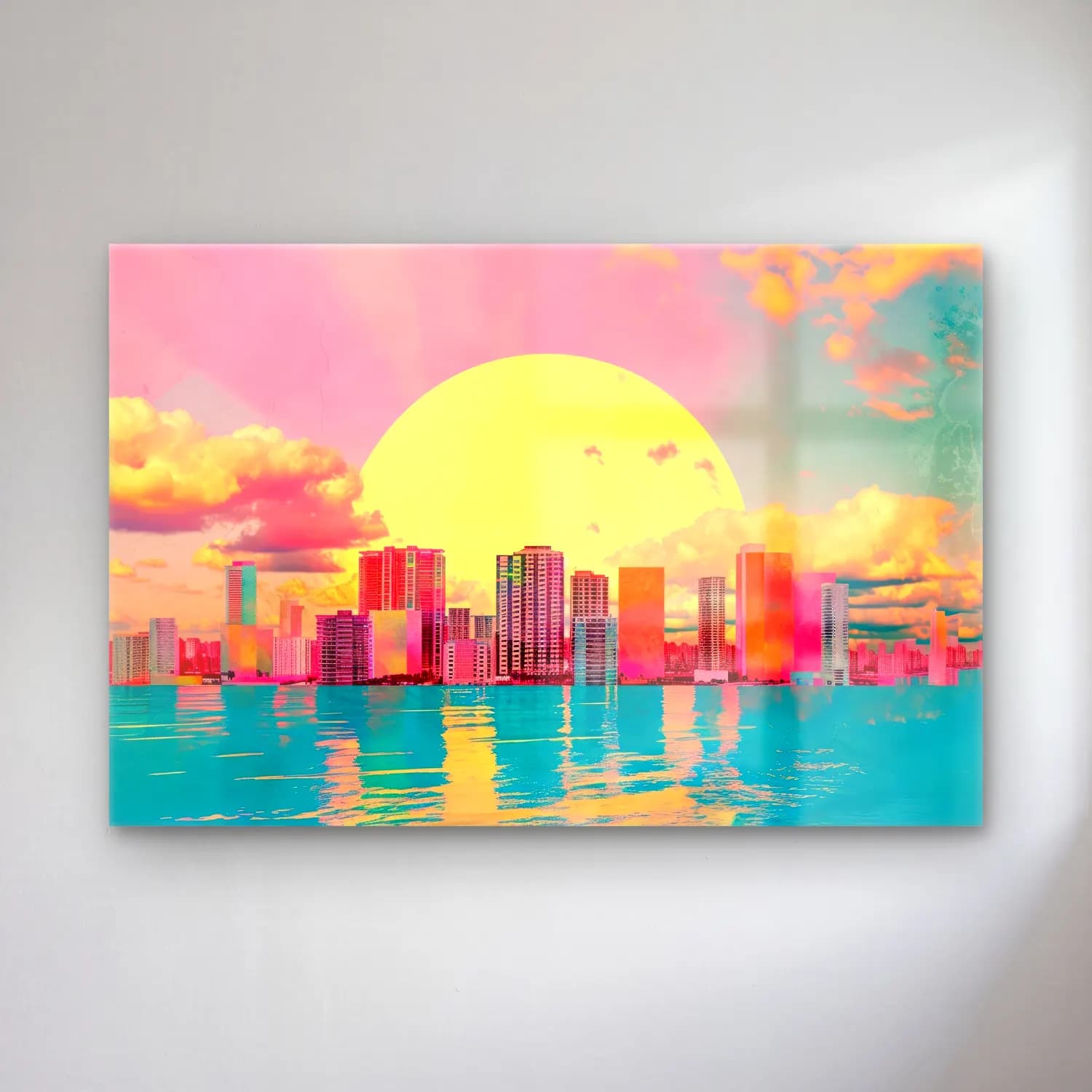 Pastel Japon Şehri cam tablo — Pastel Japon Şehri — pastel japon şehri