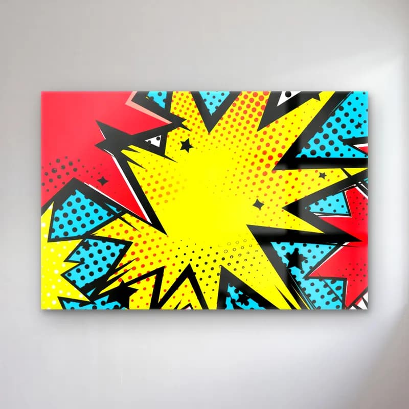 Pop Art Soyut Formlar cam tablo — Pop Art Soyut Formlar — pop art soyut formlar