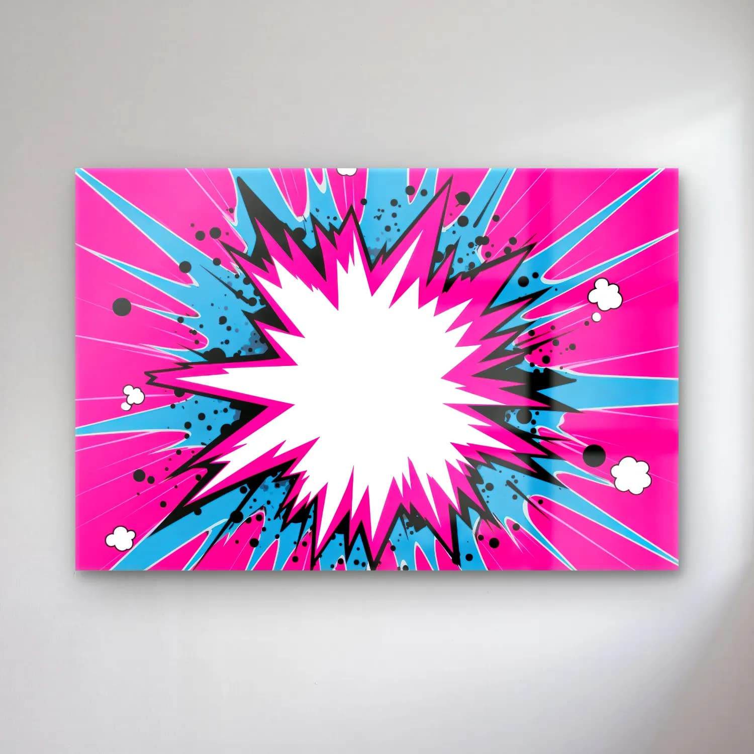 Pop Art Soyut Formlar – Pembe Tonlar cam tablo — Pop Art Soyut Formlar – Pembe Tonlar — pop art soyut formlar