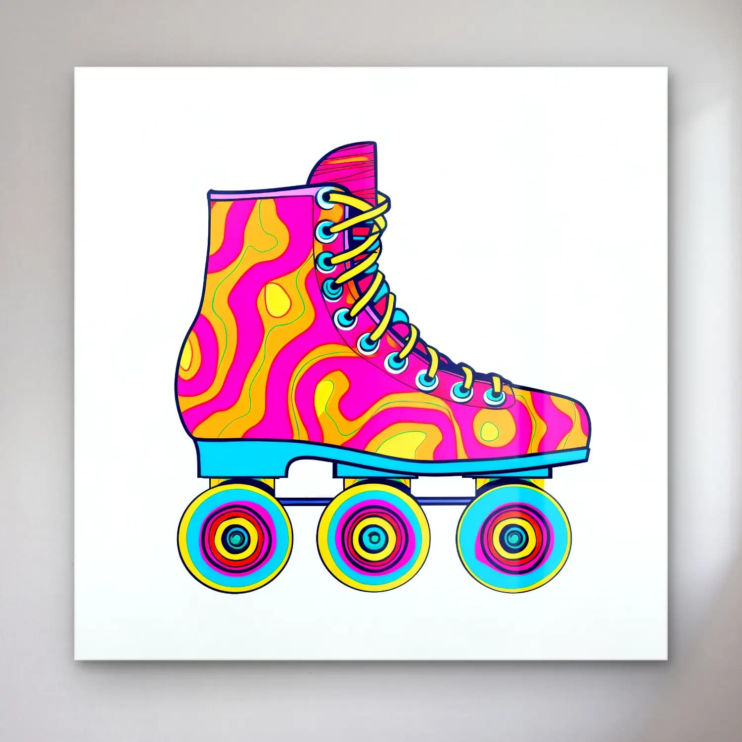 Retro Dondurma – Pembe Tonlar cam tablo — Retro Dondurma – Pembe Tonlar — retro dondurma