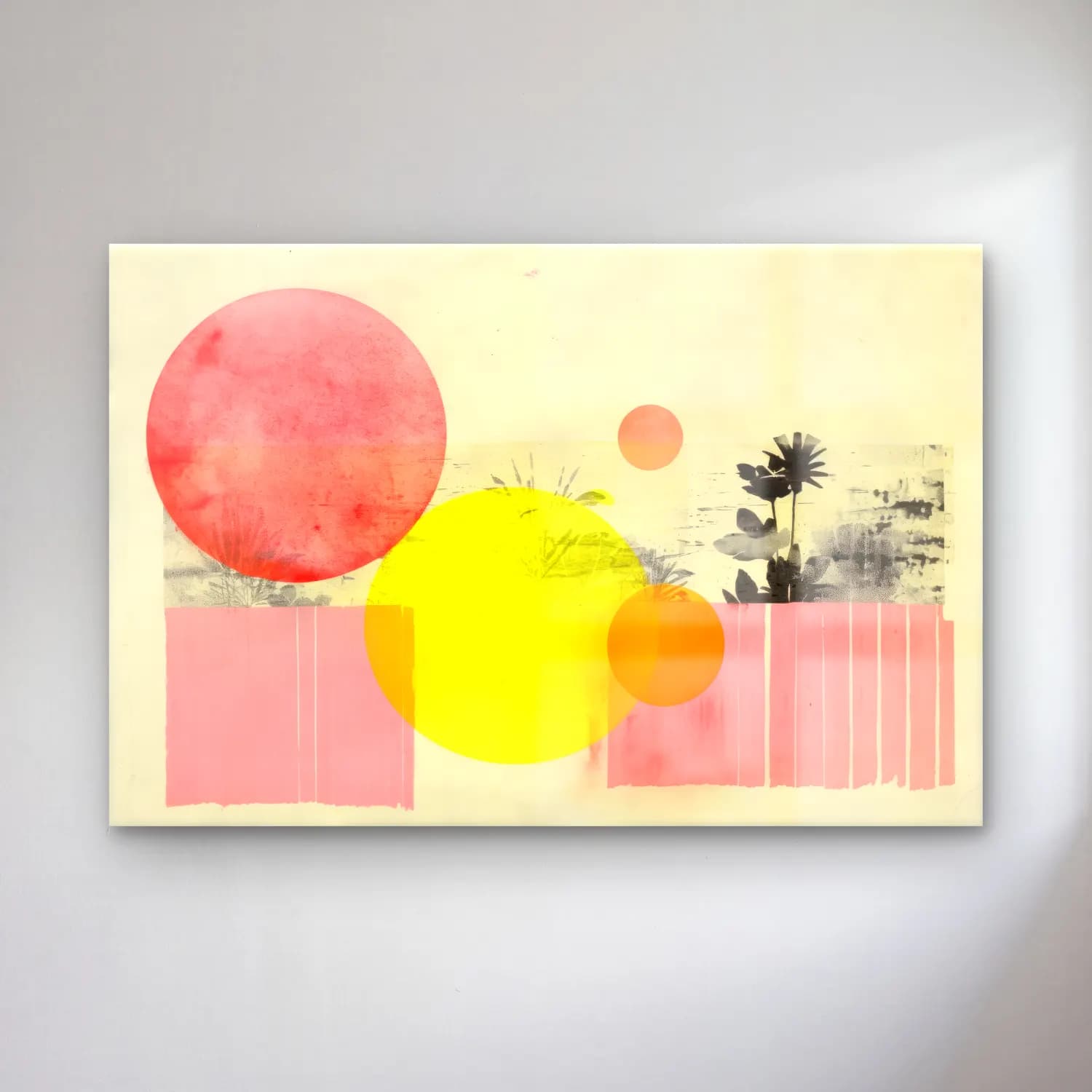 Boho Geometrik Daireler No. 25 cam tablo — Boho Geometrik Daireler No. 25 — boho geometrik daireler