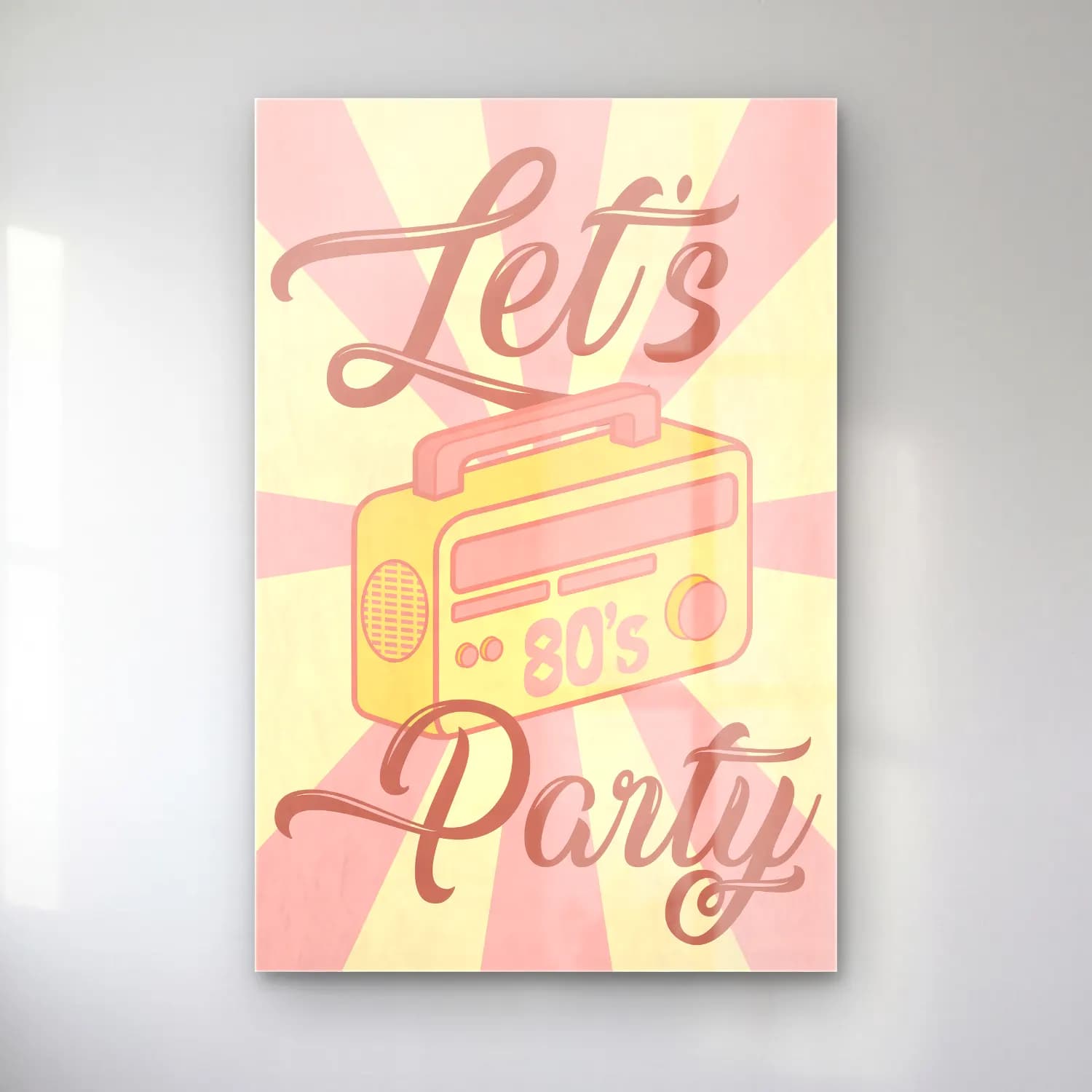Retro Plak No. 4 cam tablo — Retro Plak No. 4 — retro plak