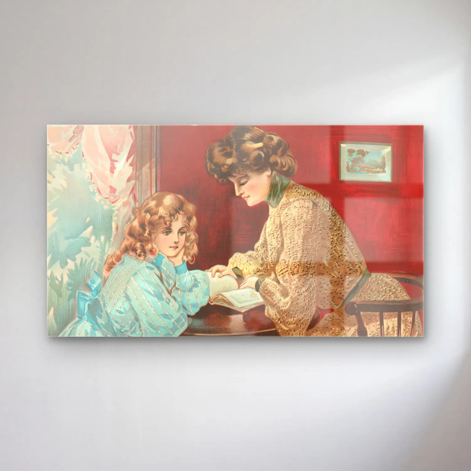 H. B. Claflin – Crépe silk rayé Crépe nouveauté cam tablo — H. B. Claflin – Crépe silk rayé Crépe nouveauté — vintage anne ve çocuk