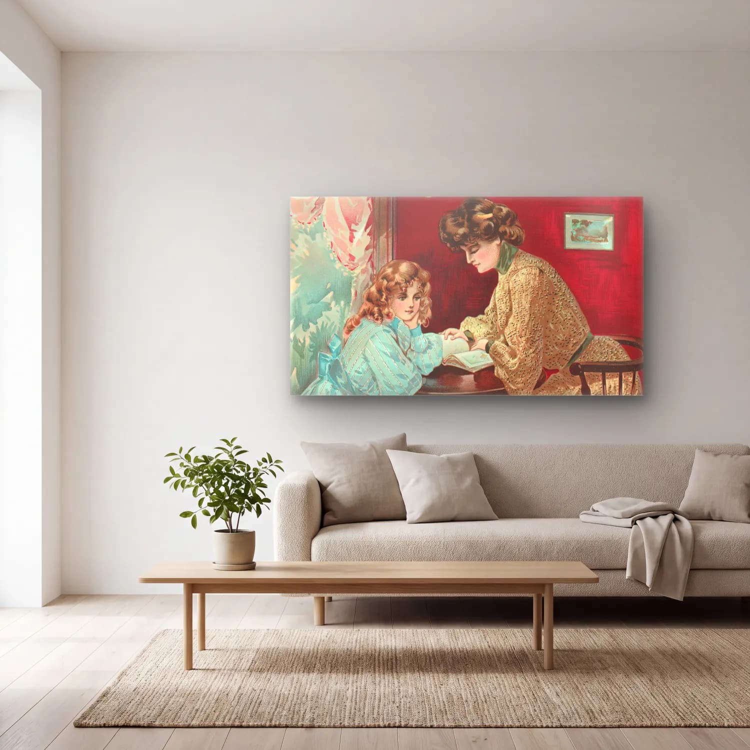 H. B. Claflin – Crépe silk rayé Crépe nouveauté cam tablo — açık renk salonda