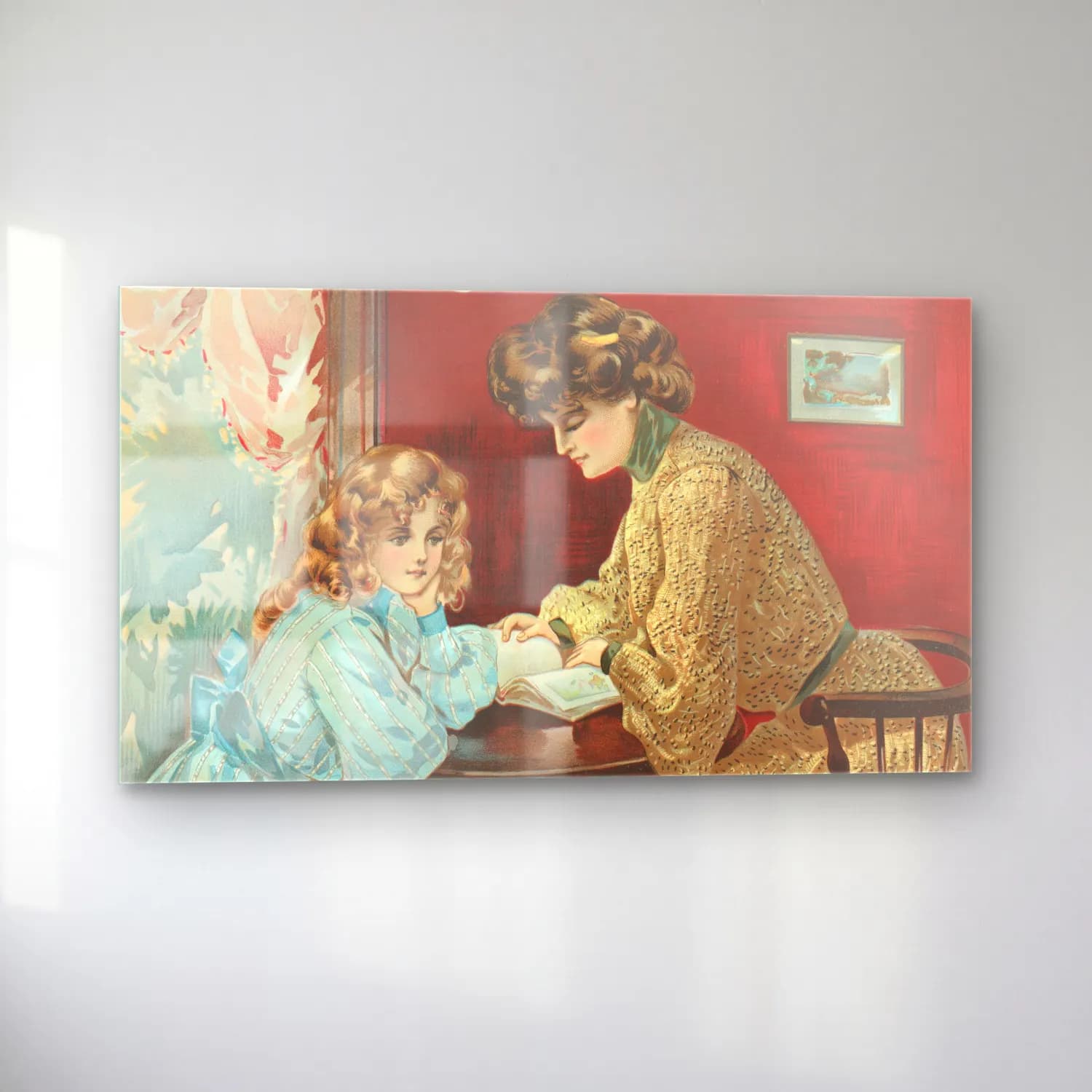 H. B. Claflin – Crépe silk rayé Crépe nouveauté cam tablo — sol açıdan görünüm