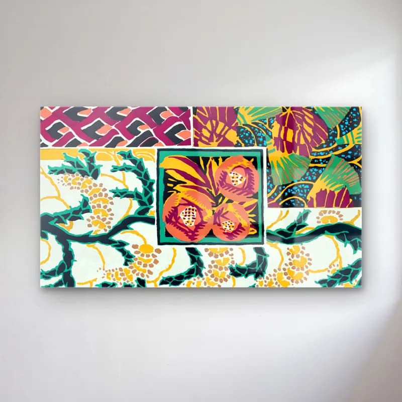 E.A. Séguy – Vintage flower patterns, elegant Art Nouveau pochoir… cam tablo — E.A. Séguy – Vintage flower patterns, elegant Art Nouveau pochoir… — maksimalist çiçek deseni