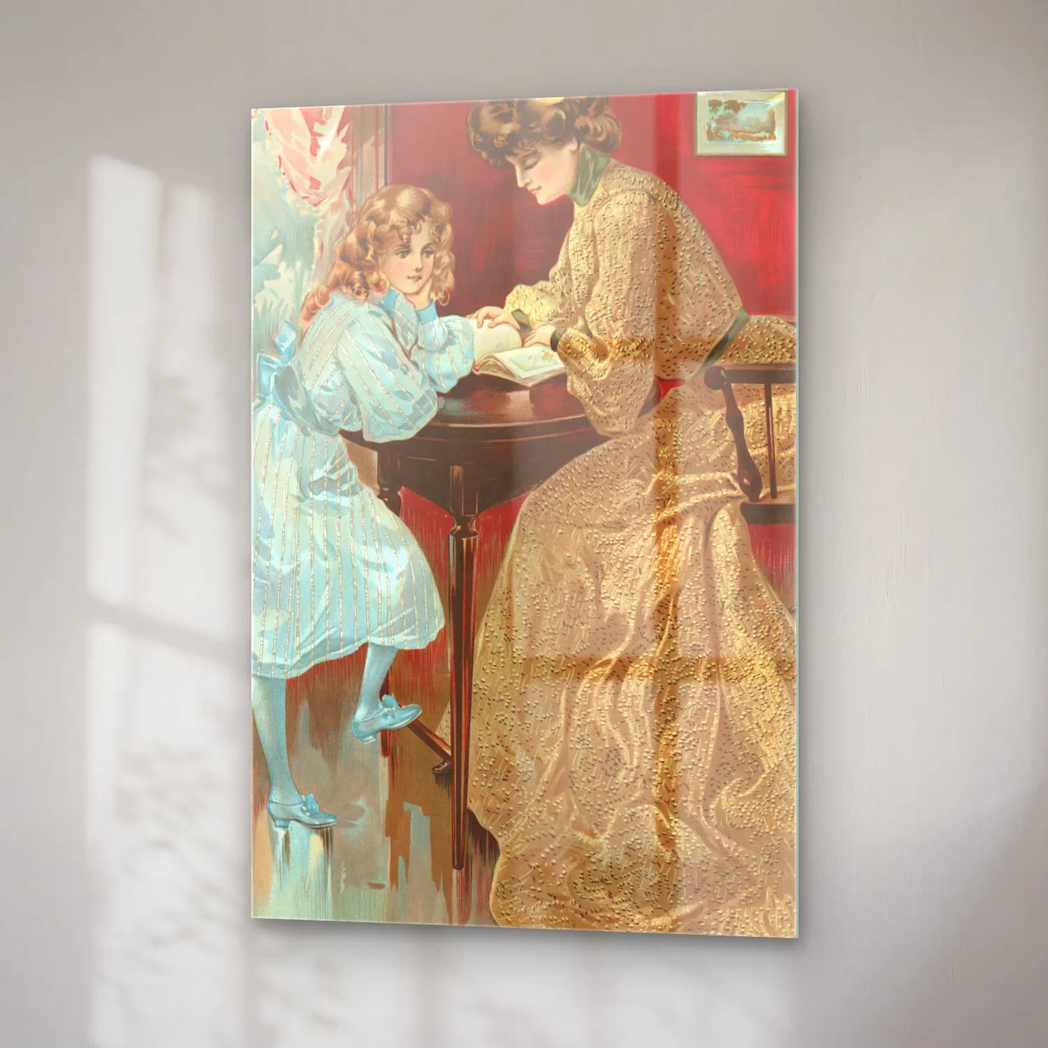 H. B. Claflin – Crépe silk rayé Crépe nouveauté cam tablo — sağ açıdan görünüm