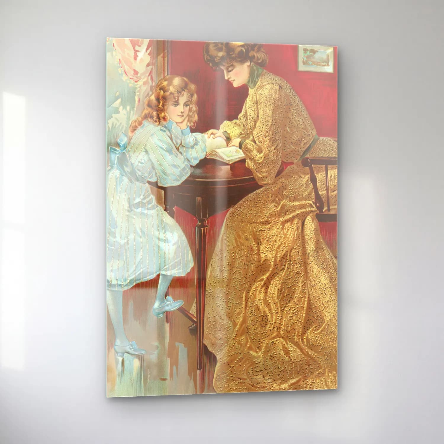 H. B. Claflin – Crépe silk rayé Crépe nouveauté cam tablo — sol açıdan görünüm