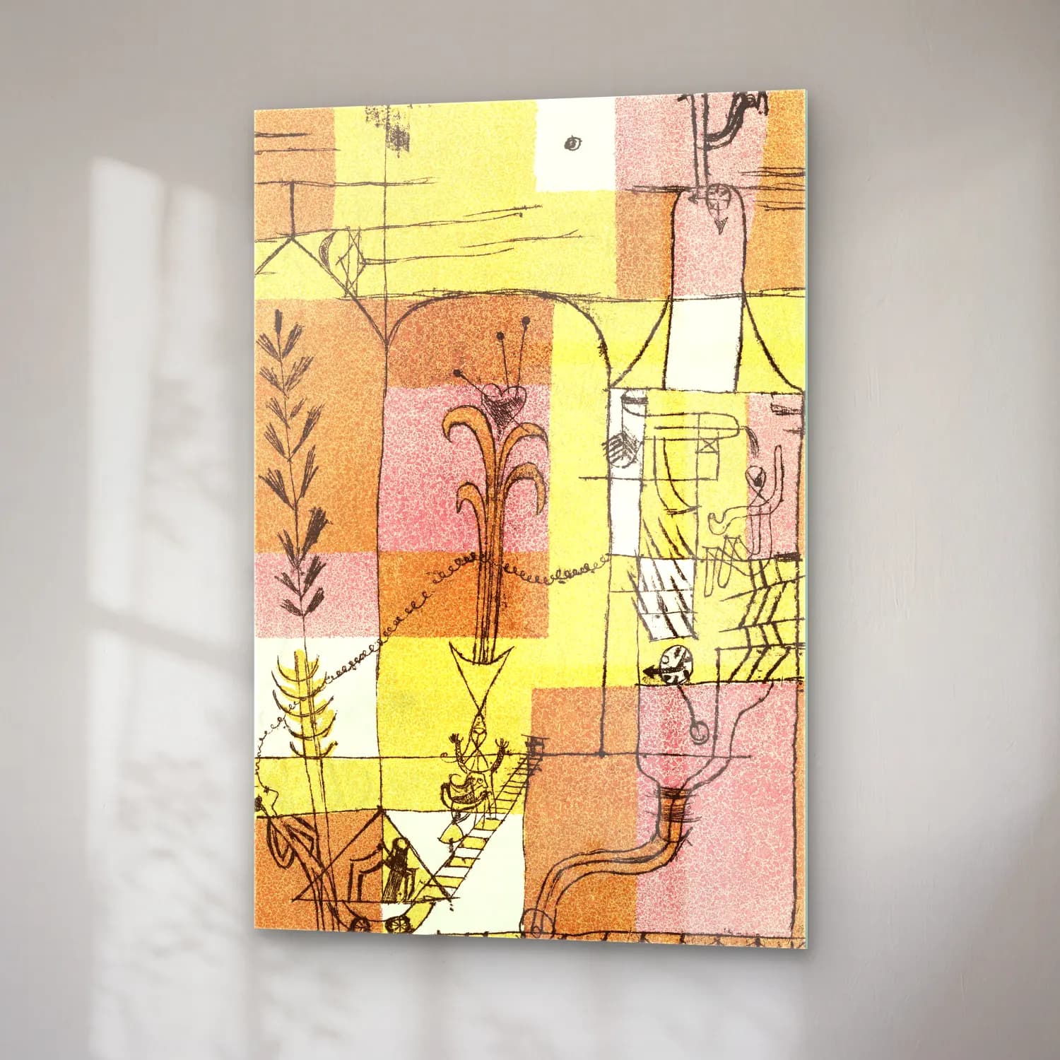 Paul Klee – In the Spirit of Hoffmann cam tablo — sağ açıdan görünüm