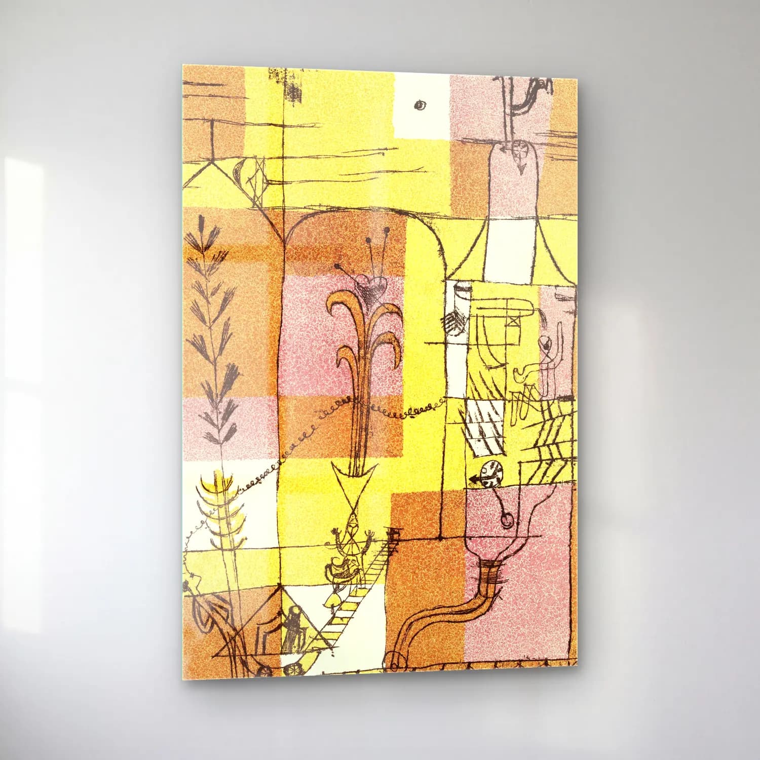 Paul Klee – In the Spirit of Hoffmann cam tablo — sol açıdan görünüm