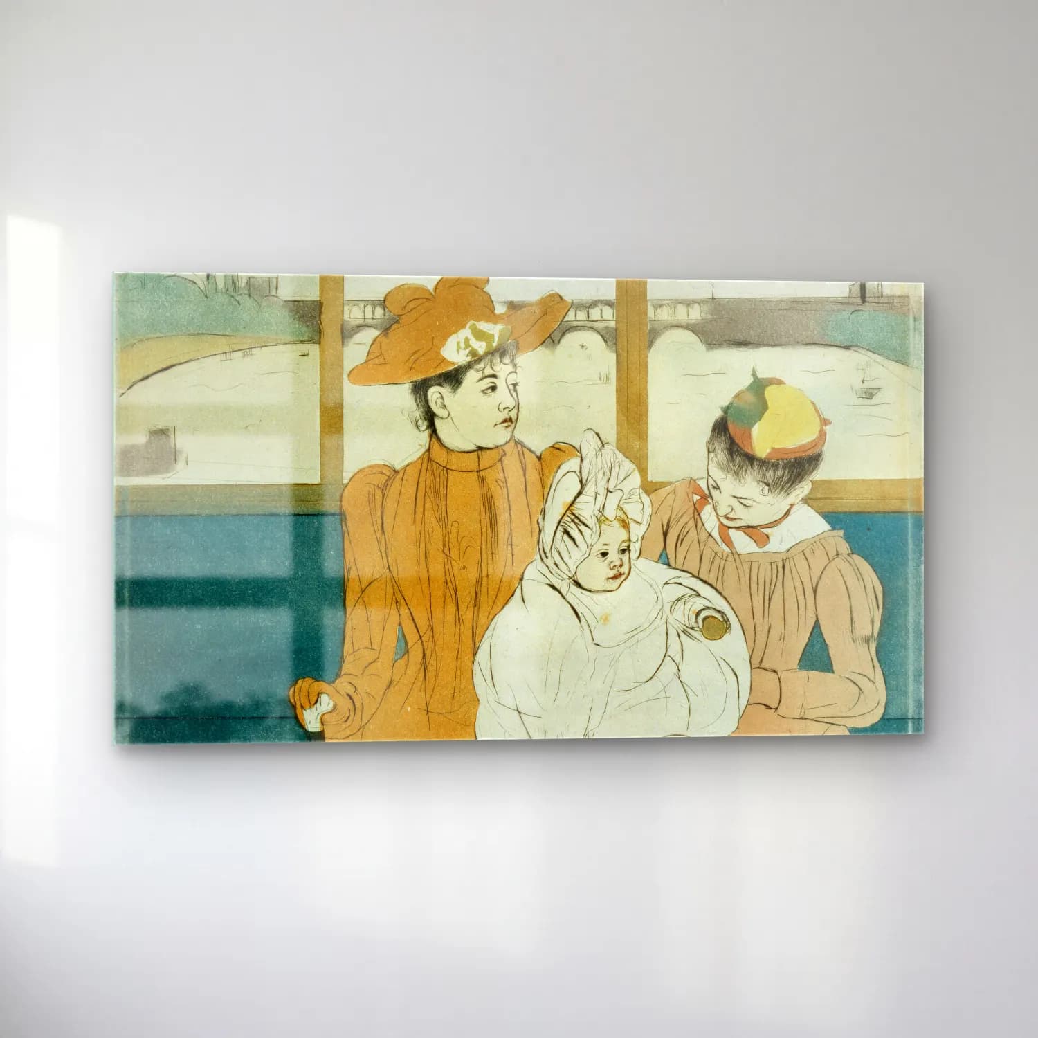 Mary Cassatt – In the Omnibus cam tablo — sol açıdan görünüm