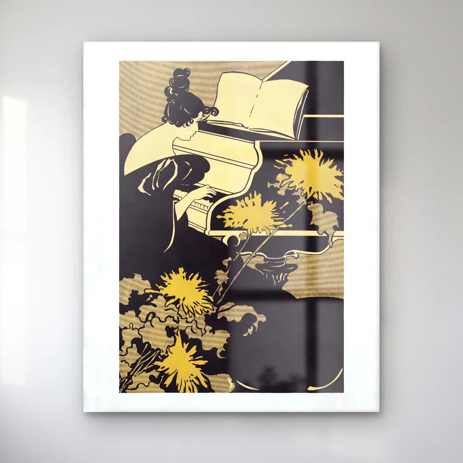 Vintage Piyano cam tablo — Vintage Piyano — vintage piyano