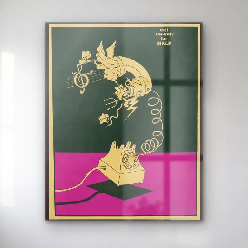 Vintage Poster Melek cam tablo — Vintage Poster Melek — vintage poster melek