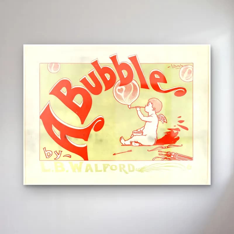 Vintage Poster Melek – Turuncu Tonlar cam tablo — Vintage Poster Melek – Turuncu Tonlar — vintage poster melek