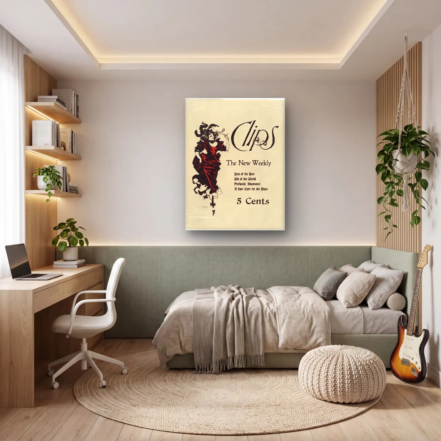 Vintage Poster Elbiseli Kadın – Kırmızı Tonlar cam tablo — genç odasında