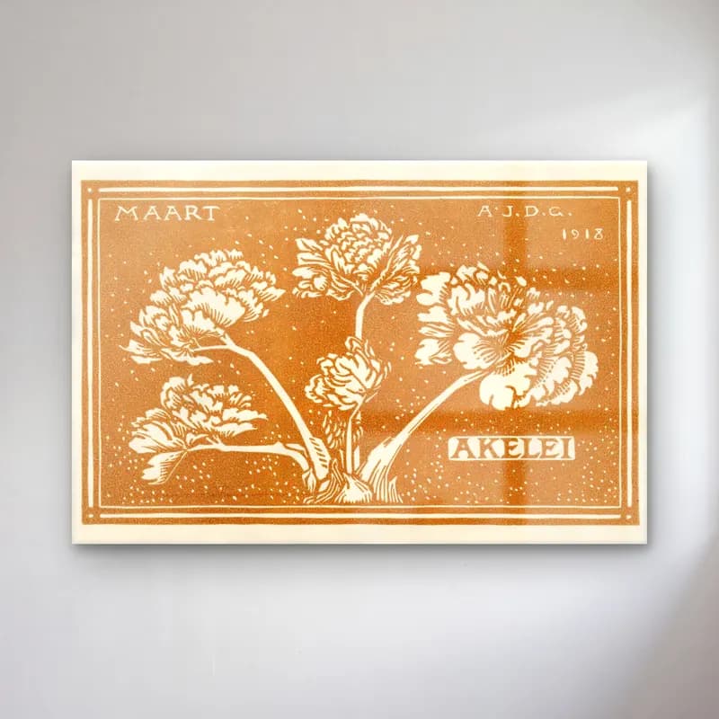 Botanik İllüstrasyon Çiçek Deseni No. 49 cam tablo — Botanik İllüstrasyon Çiçek Deseni No. 49 — botanik i̇llüstrasyon çiçek deseni