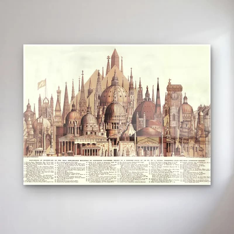 Vintage Katedral No. 7 cam tablo — Vintage Katedral No. 7 — vintage katedral