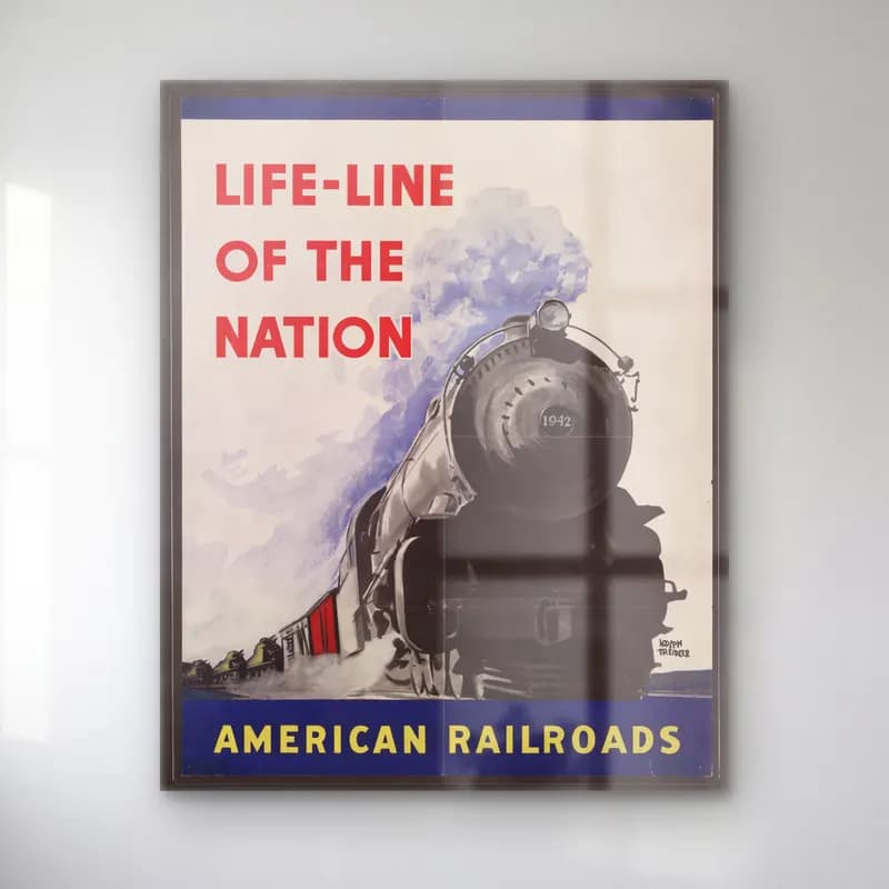Vintage Poster Tren No. 12 cam tablo — Vintage Poster Tren No. 12 — vintage poster tren