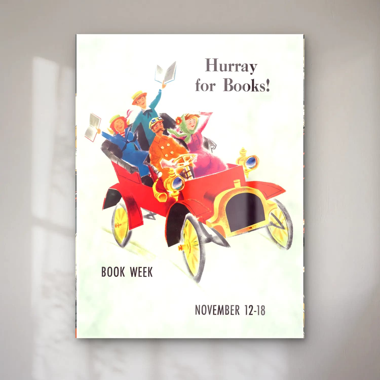 Vintage Poster Kitaplar cam tablo — Vintage Poster Kitaplar — vintage poster kitaplar