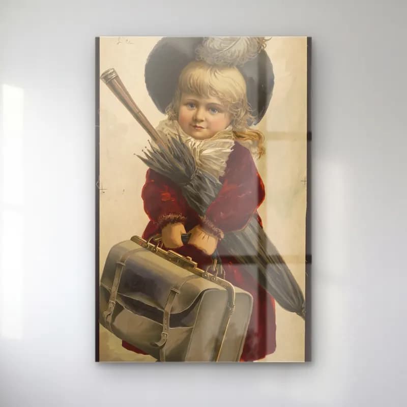 Vintage Şövalye No. 10 cam tablo — Vintage Şövalye No. 10 — vintage şövalye