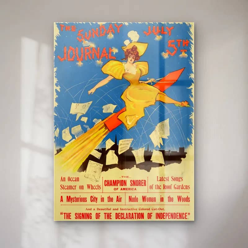 Vintage Poster Kitap Okuyan Kadın – Turuncu Tonlar cam tablo — Vintage Poster Kitap Okuyan Kadın – Turuncu Tonlar — vintage poster kitap okuyan kadın