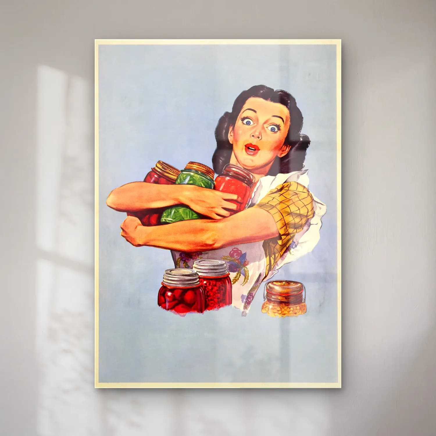 Vintage Sebzeler – Kırmızı Tonlar cam tablo — Vintage Sebzeler – Kırmızı Tonlar — vintage sebzeler