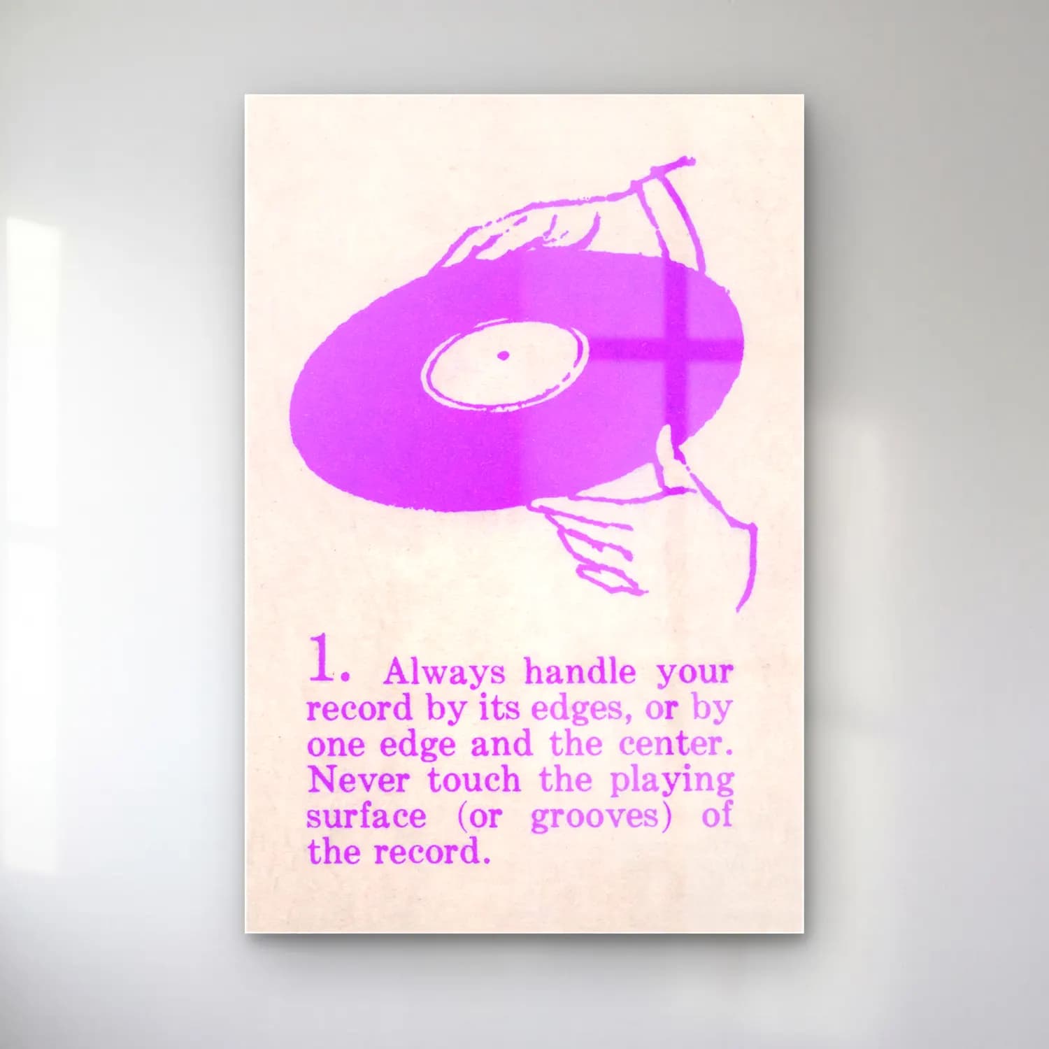 Vintage Poster Plak – Mor Tonlar cam tablo — Vintage Poster Plak – Mor Tonlar — vintage poster plak