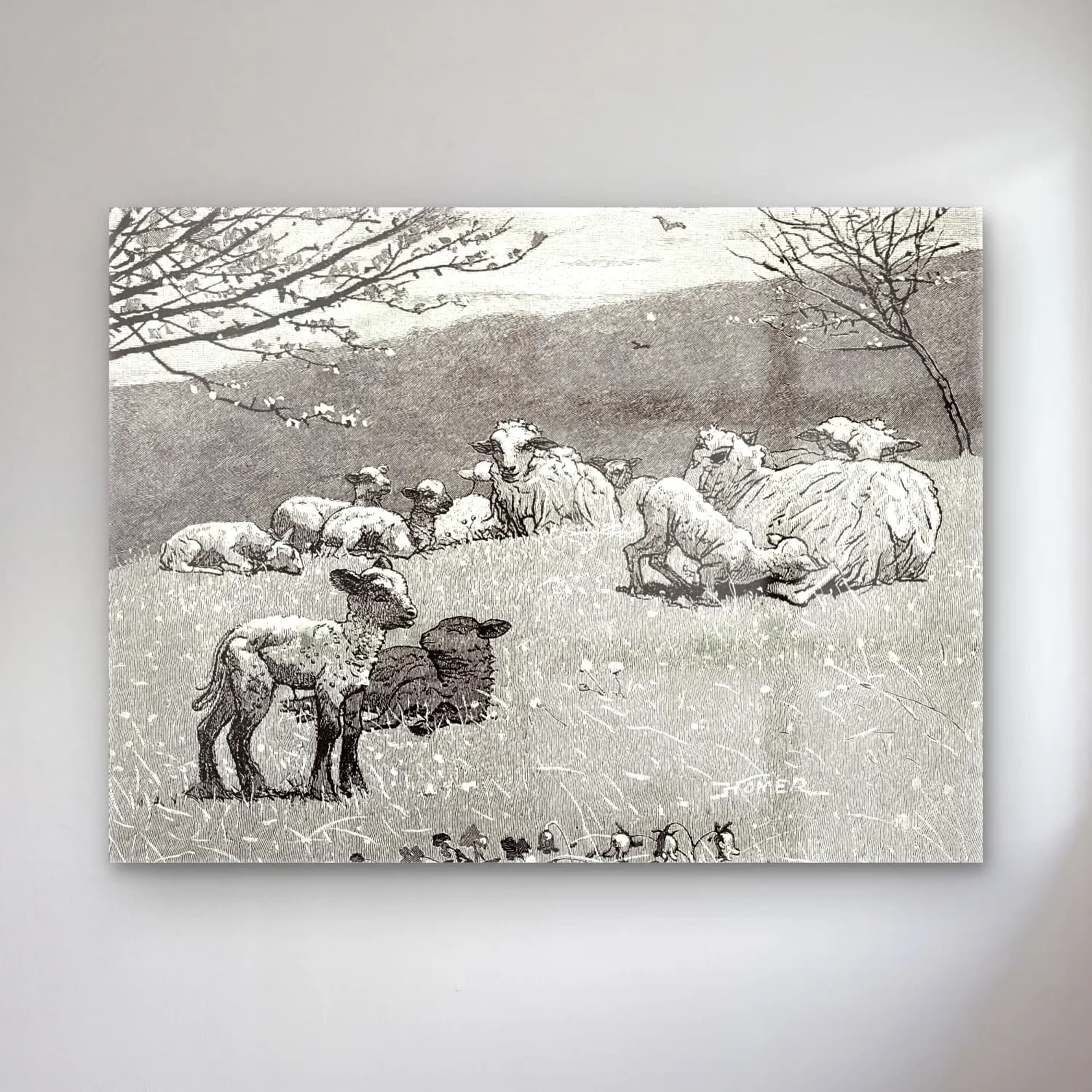 Vintage Koyun cam tablo — Vintage Koyun — vintage koyun