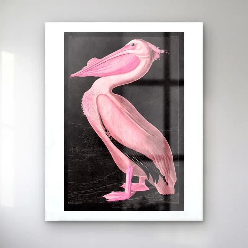 Vintage Flamingo No. 5 cam tablo — Vintage Flamingo No. 5 — vintage flamingo