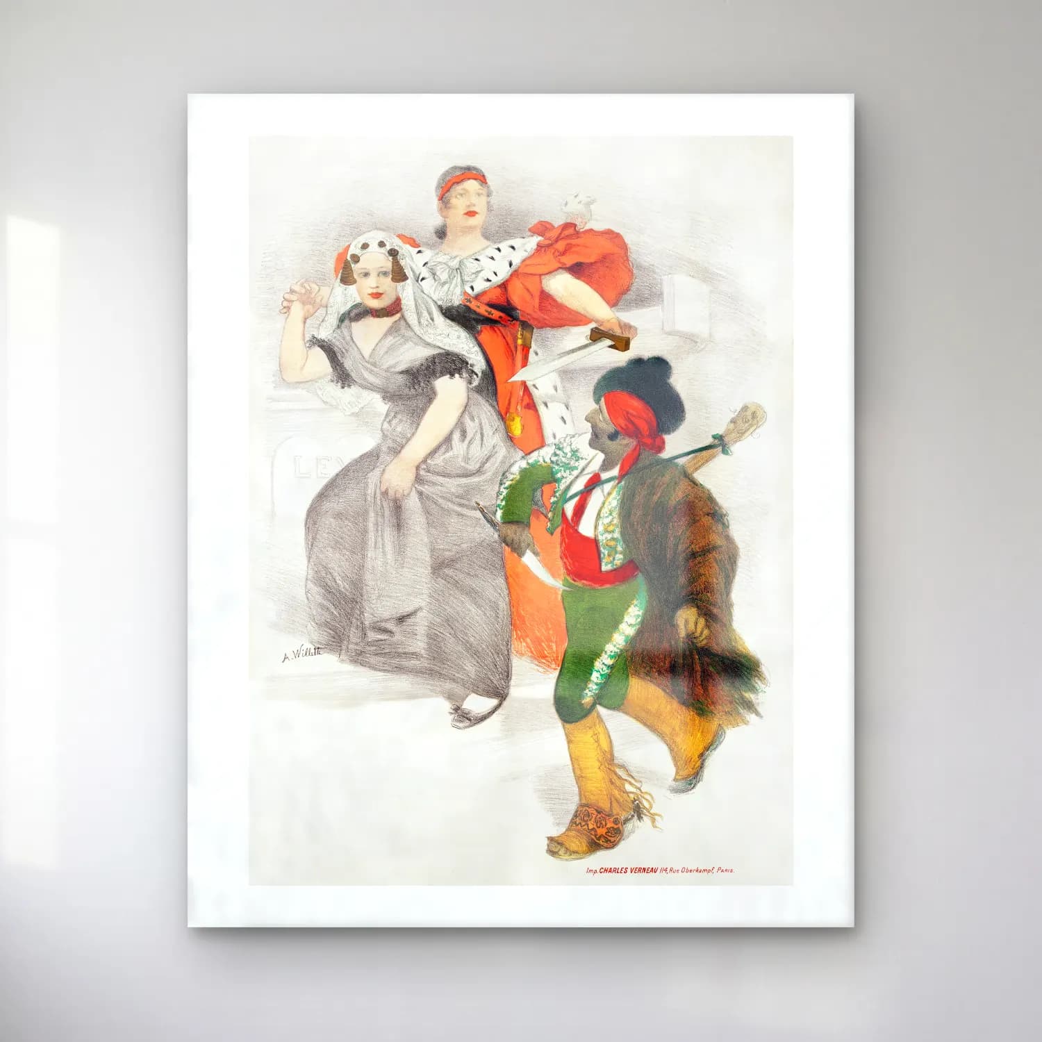 Vintage Dansçılar No. 7 cam tablo — Vintage Dansçılar No. 7 — vintage dansçılar