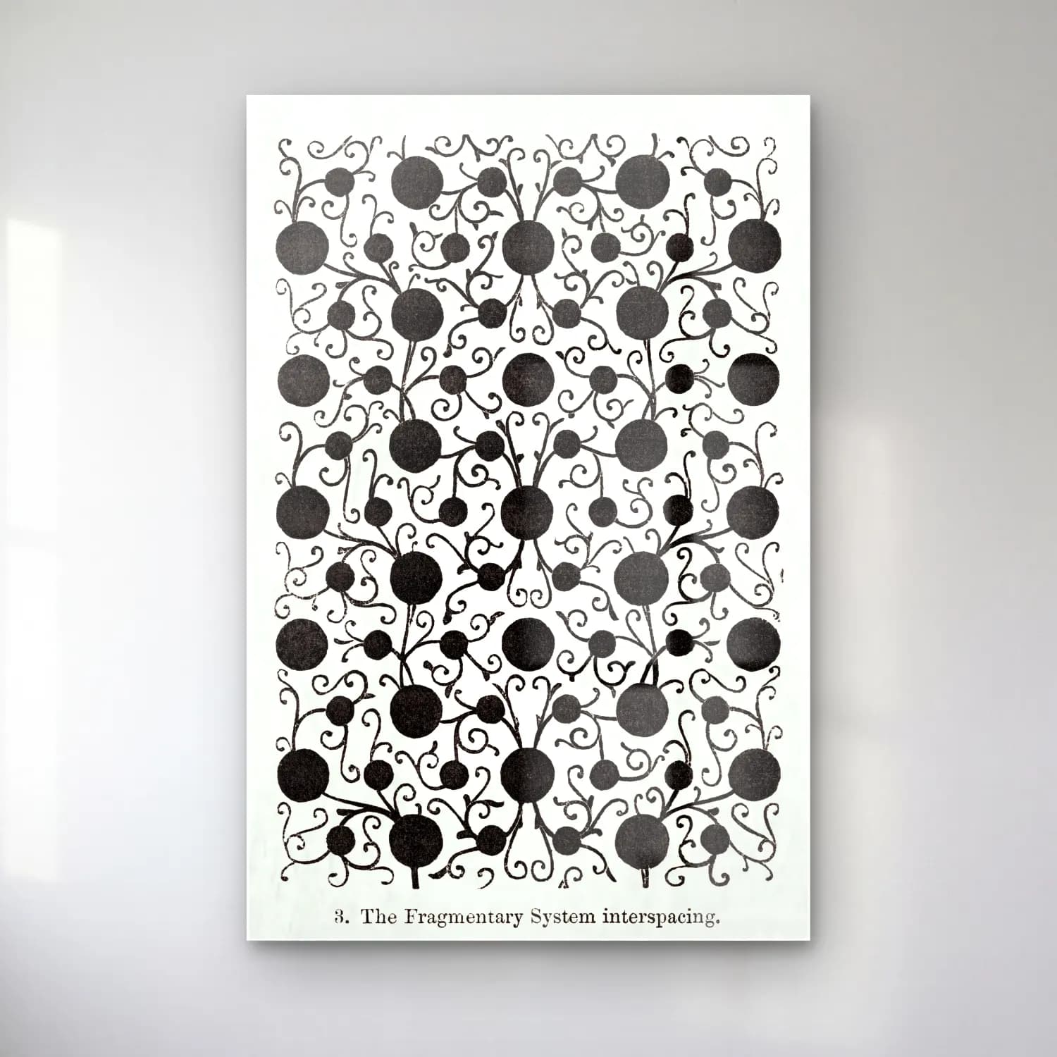 Siyah Beyaz Çiçek Deseni No. 12 cam tablo — Siyah Beyaz Çiçek Deseni No. 12 — siyah beyaz çiçek deseni