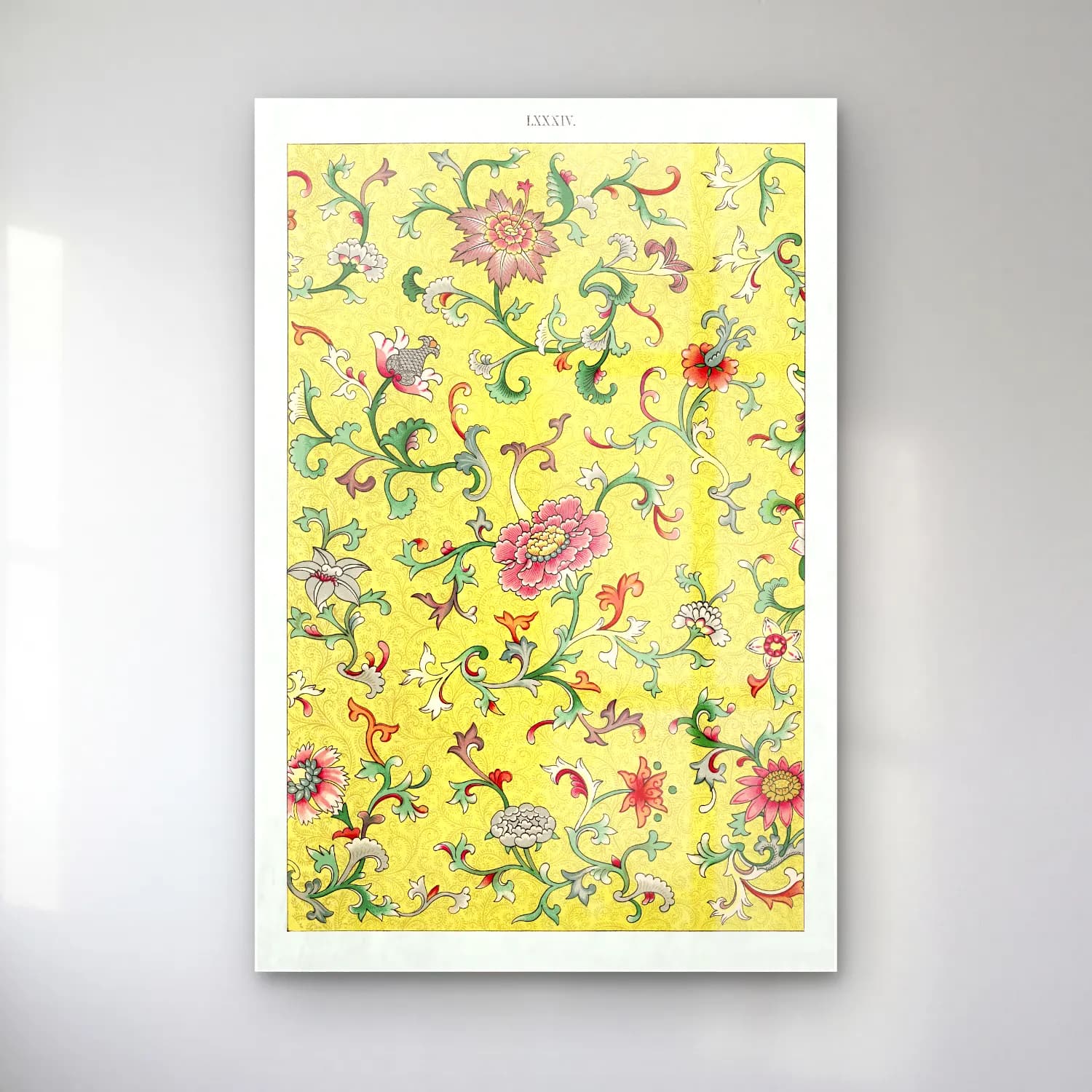 Pastel Çiçek Deseni No. 80 cam tablo — Pastel Çiçek Deseni No. 80 — pastel çiçek deseni
