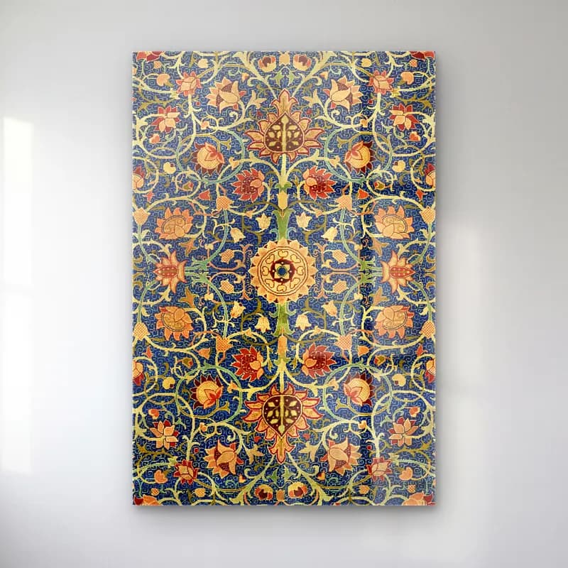 Maksimalist Çiçek Deseni No. 66 cam tablo — Maksimalist Çiçek Deseni No. 66 — maksimalist çiçek deseni
