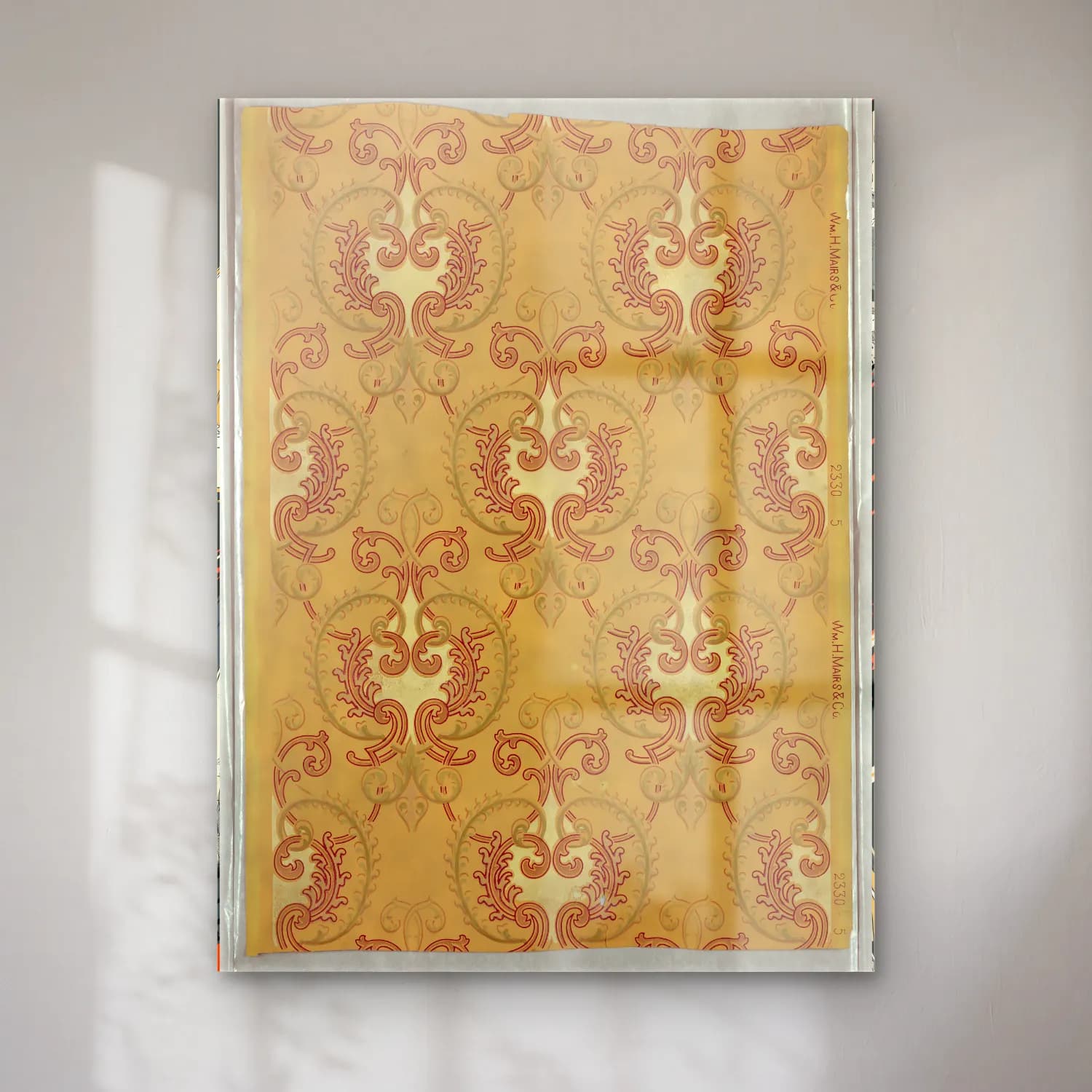 Retro Çiçek Deseni No. 121 cam tablo — Retro Çiçek Deseni No. 121 — retro çiçek deseni