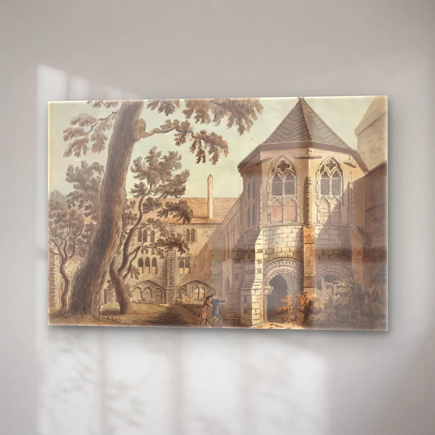 Vintage Katedral No. 13 cam tablo — sağ açıdan görünüm